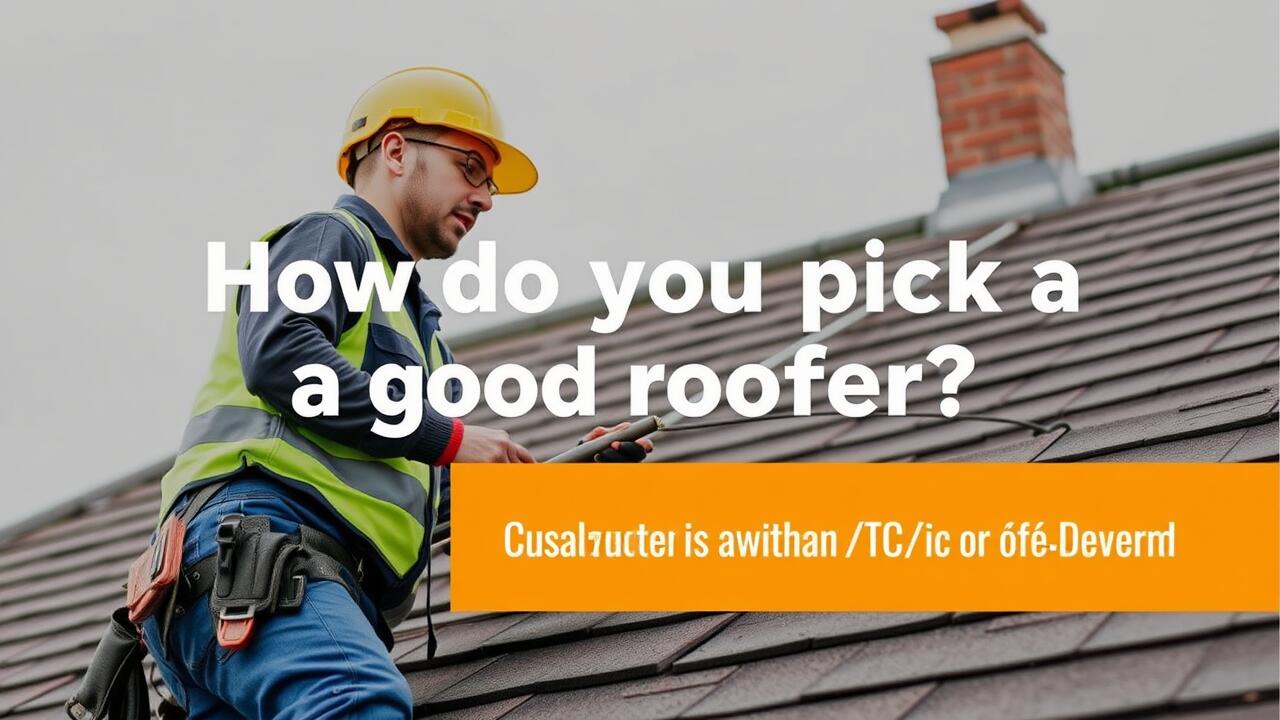 How do you pick a good roofer?