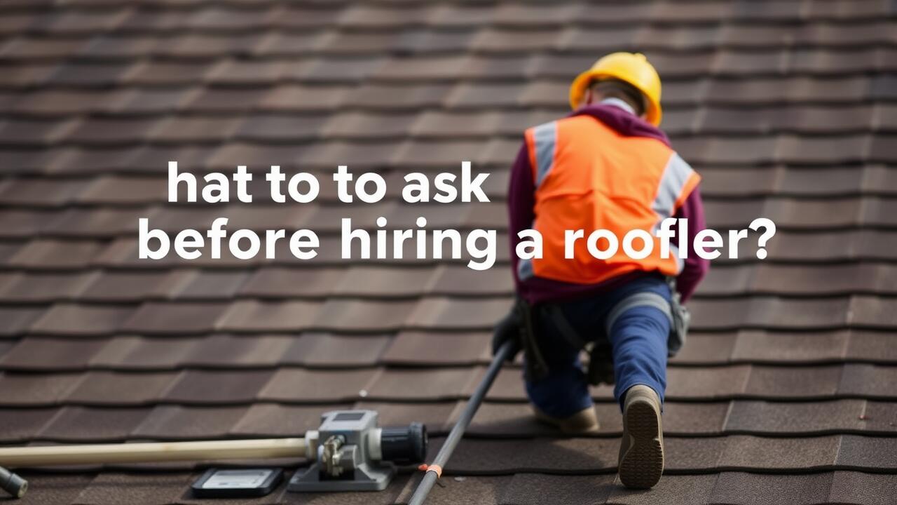 What to ask before hiring a roofer?